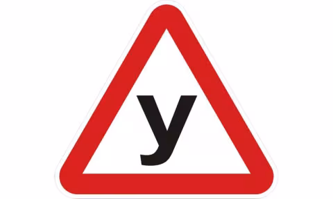 Знак автомобильный "Ученик"